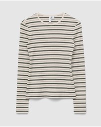 & Other Stories - Ribbed Long-Sleeve Top