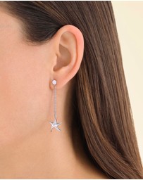 Rosefield - Seastar Silver Thread Earrings