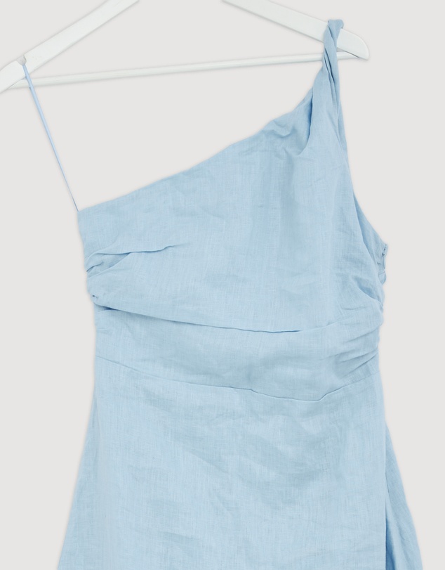 Revibe - Repaired AERE Lettie One Shoulder Maxi Dress - AU 10