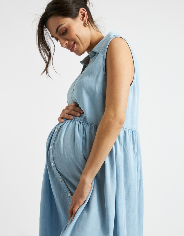 Ripe Maternity - Bec Chambray Dress