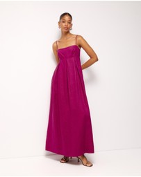 AERE - Aniya Linen Maxi Dress