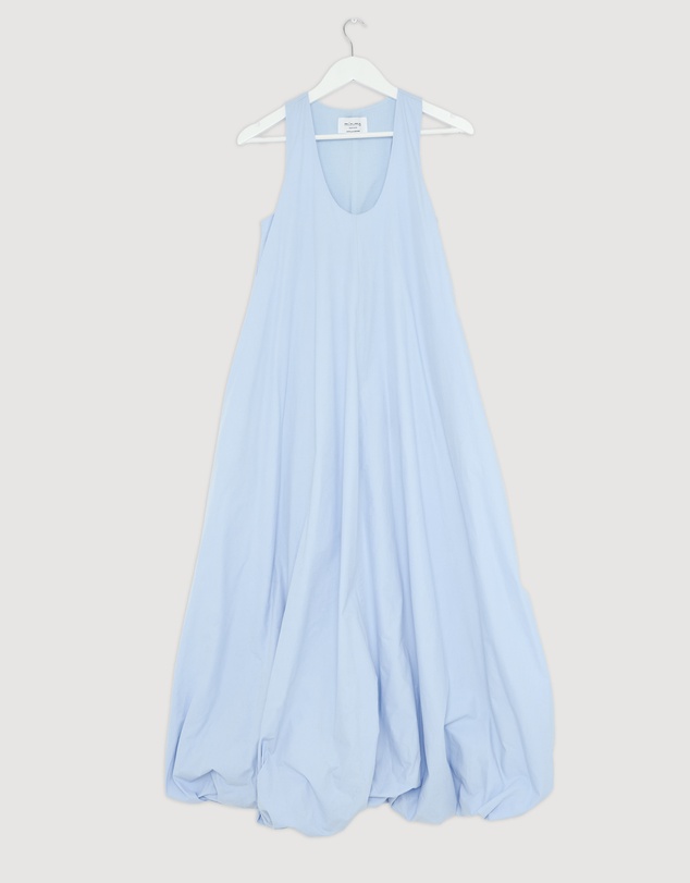 Revibe - Repaired Minima Esenciales Luna Cotton Bubble Hem Maxi Dress - AU 6
