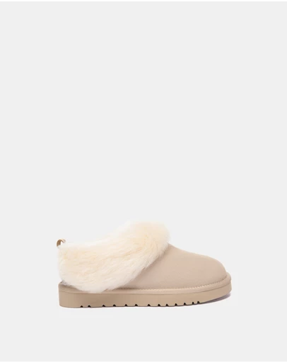 EVERAU - Australian Shepherd Ugg Mianee Cow Suede Upper House Shoes