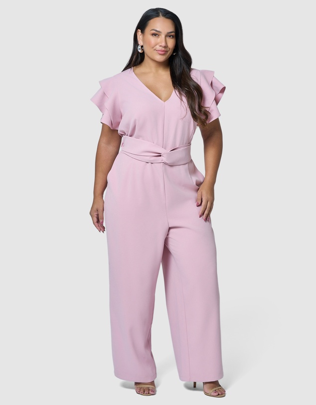 Pink Dusk by Curve Project - Caught Out Jumpsuit