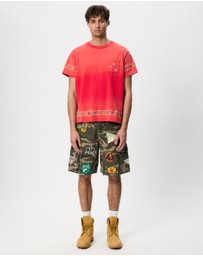 Found - Embroidered Flower Border Tee