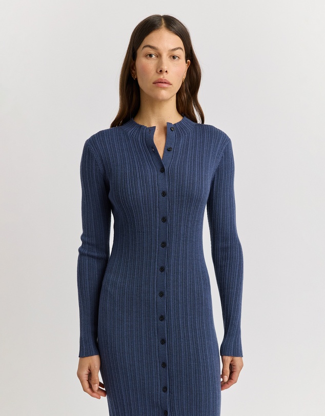 Toorallie - Variegated Rib Cardigan Dress