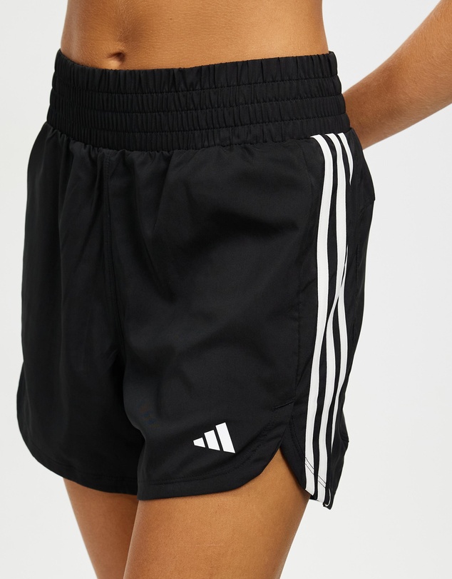 adidas Performance - Pacer Training 3-Stripes Woven High-Rise Shorts