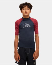 Quiksilver - Boys 8 to 16 On Tour Short Sleeve Rash Vest