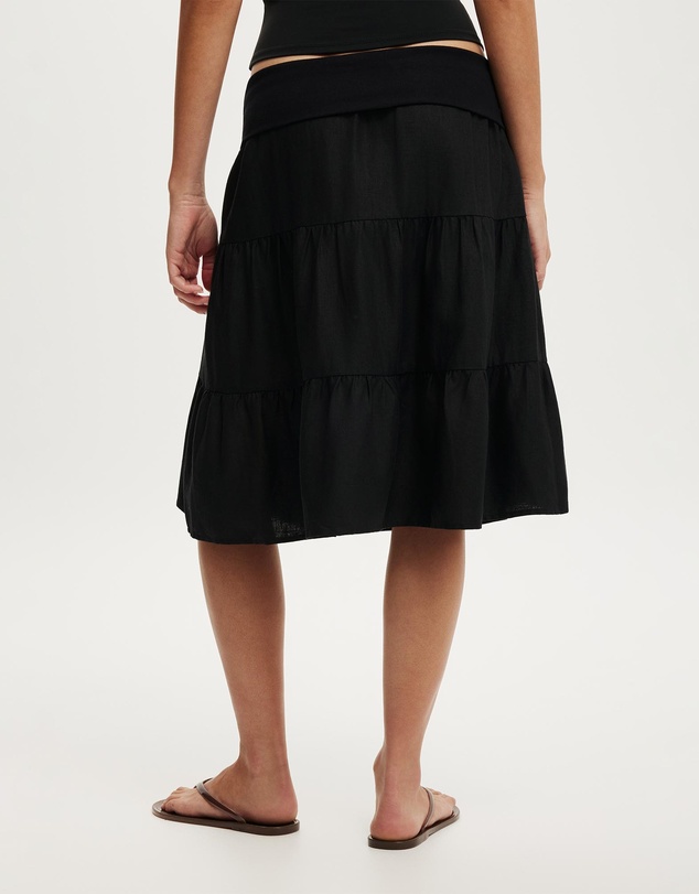Cotton On - Haven Fold Over Midi Skirt