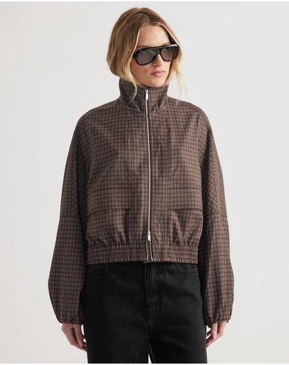 Decjuba - Violet Zip Check Jacket