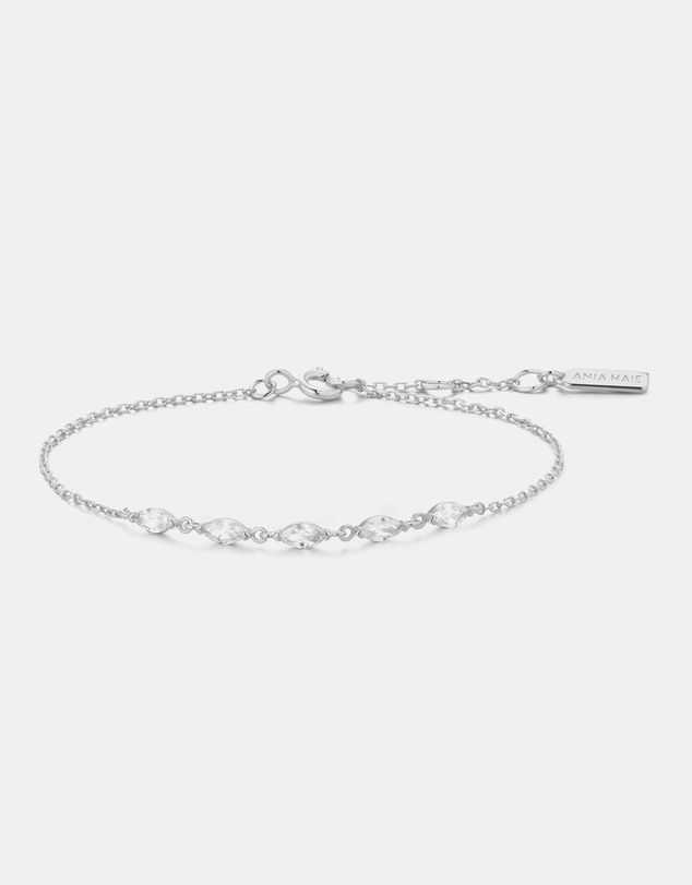 Ania Haie - Silver Quintet Marquise Bracelet