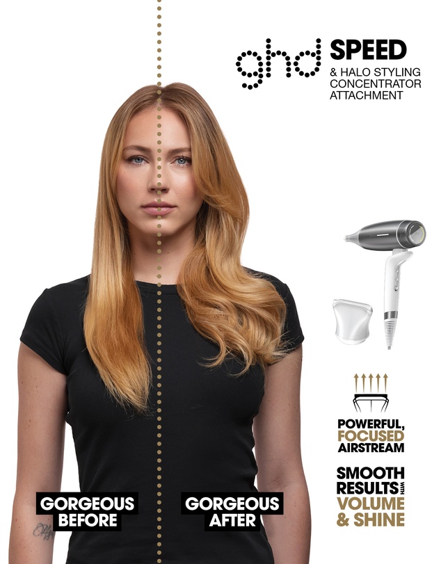 ghd - speed Professional Hair Dryer in Silver White