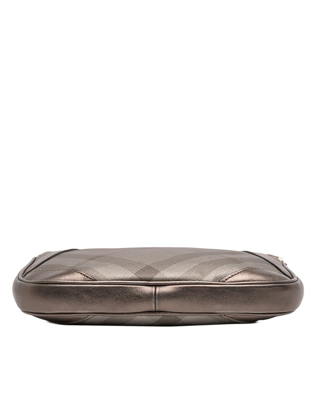 Pre-Loved by Azura Reborn - Pre-Loved Supernova Check Canvas and Metallic Leather Crossbody
