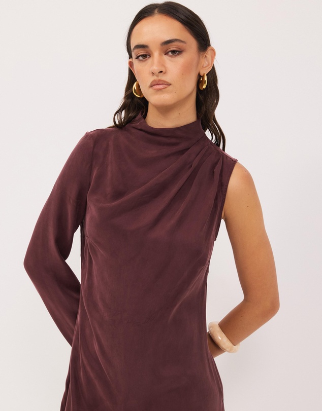 Calli - Sadie Cupro Draped Mini Dress