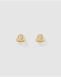 Izoa - Libra Star Sign Symbol Stud