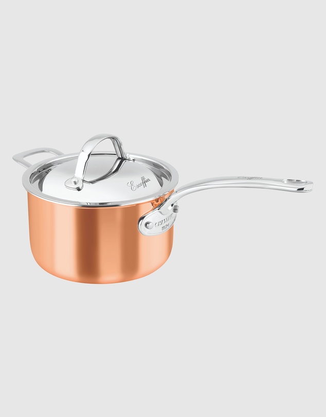 Chasseur - Escoffier Induction Saucepan with Handle 20 x 12cm - Copper