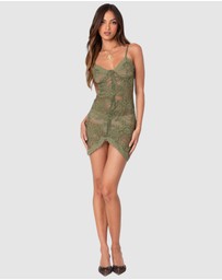 EDIKTED - Rodeo Sheer Lace Mini Dress