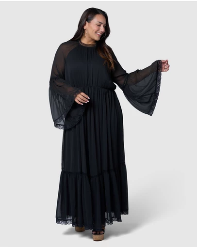 The Poetic Gypsy - Echoed Maxi Dress