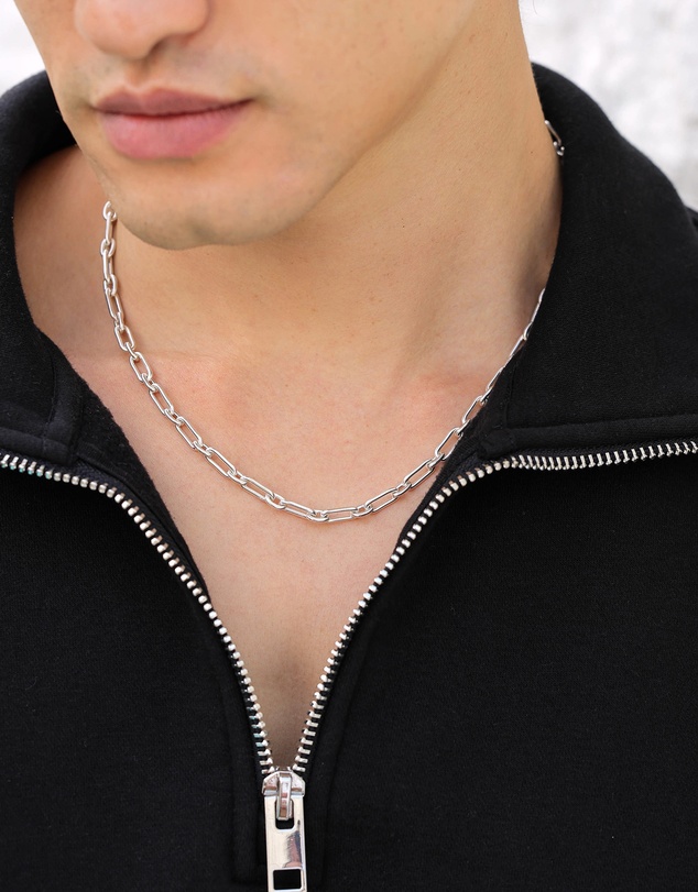 Kuzzoi - ICONIC EXCLUSIVE - Classic Long Link Chain Necklace in 925 Sterling Silver