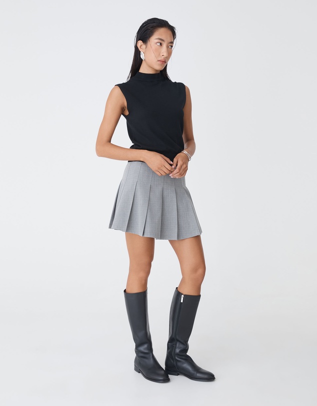 Forcast - Kris Pleated Mini Skirt