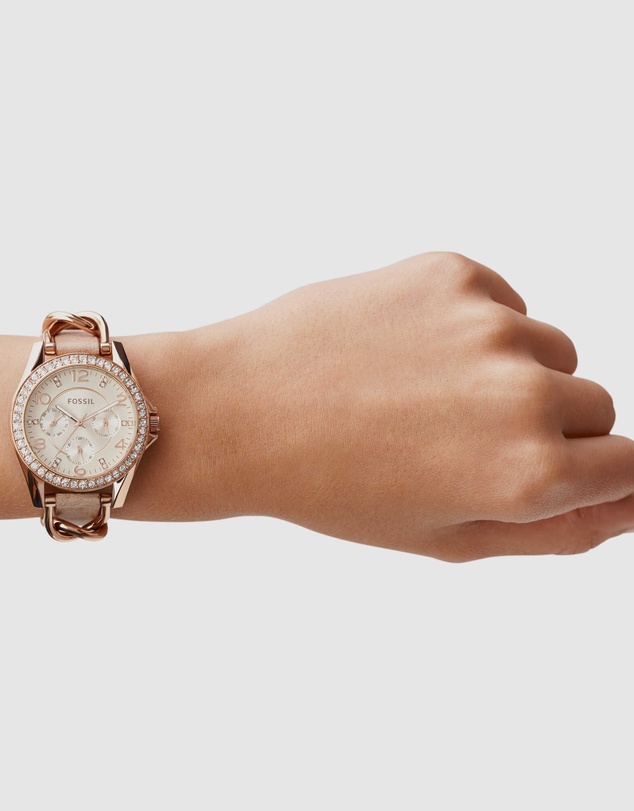 Fossil - Riley Light Brown Chronograph Watch