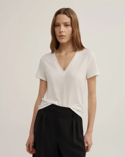 Witchery - Jersey V-neck T-shirt