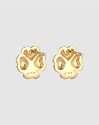 Elli Jewelry - Earrings Stud Heart 925 Sterling Silver Gold-Plated