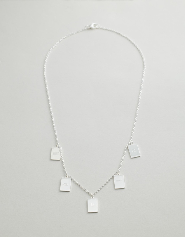 Carly Paiker - Hieroglyph Tag Necklace