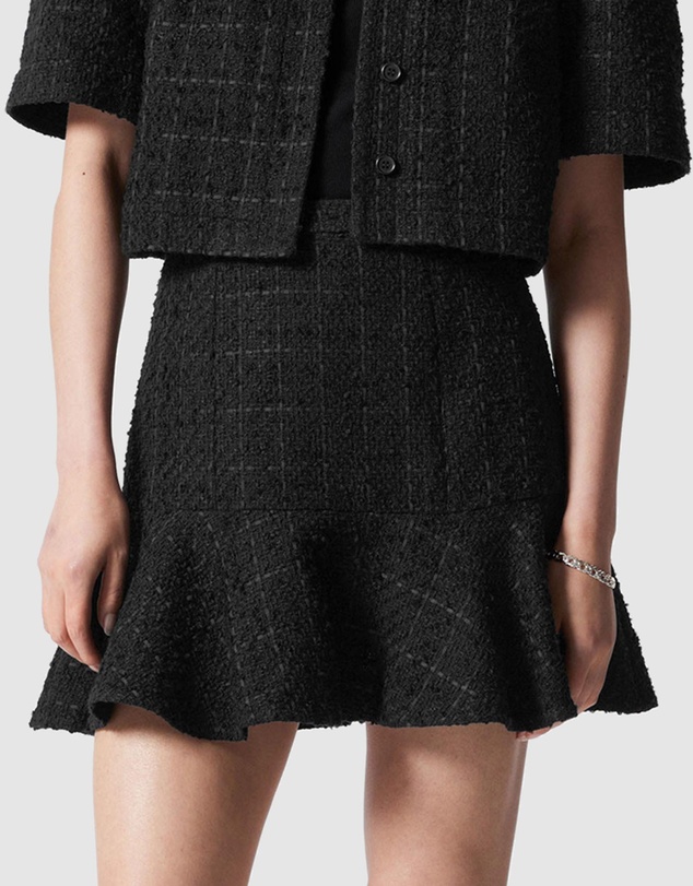 & Other Stories - Ruffled Tweed Mini Skirt