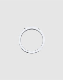 Kuzzoi - ICONIC EXCLUSIVE - Ring Signet Roman Numerals Enamel in 925 Sterling Silver