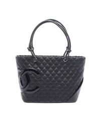 Pre-Loved by Azura Reborn - Pre-Loved Large Lambskin Cambon Ligne Tote