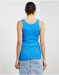 Sofia Irina - Ribbed Knit Tank Top