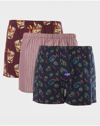 Mitch Dowd - Mens Old Fashioned Boxer Shorts 3 Pack - Multi