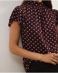 Atmos&Here - Fia Flutter Sleeve Blouse