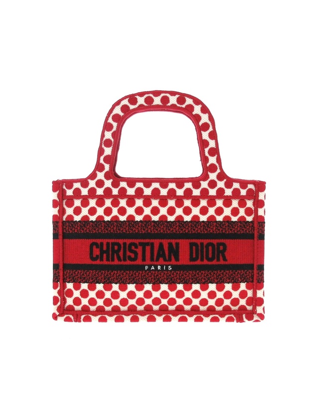 Pre-Loved by Azura Reborn - Pre-Loved dior Polka Dot Tote Bag