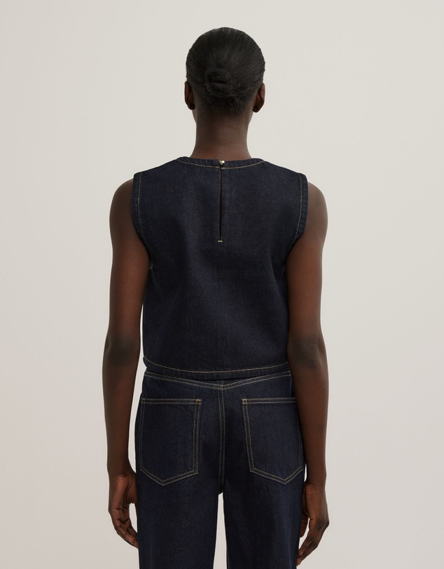 Witchery - Denim Scarf Hem Top