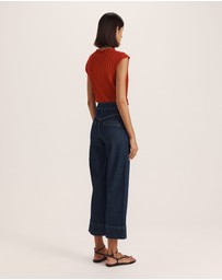 SABA - Ava Cropped Wide Leg Jean