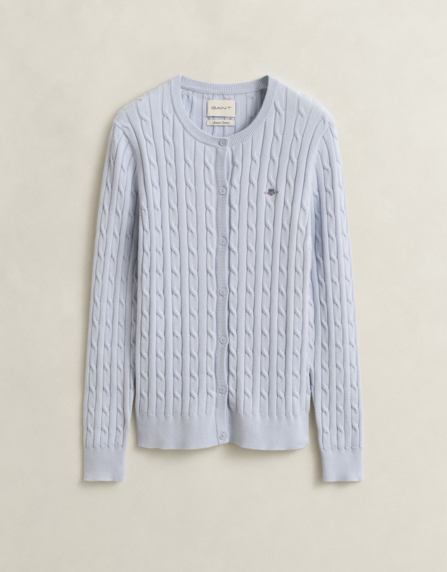 Gant - Stretch Cotton Cable Knit Cardigan