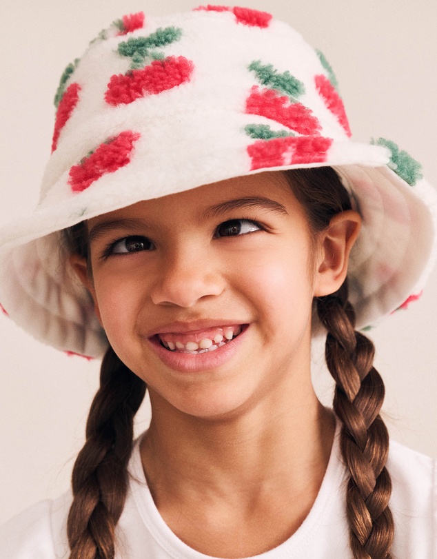 Huxbaby - Very Cherry Sherpa Bucket Hat - Babies-Kids