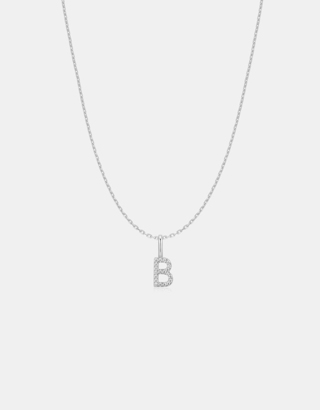 Ania Haie - Ania Haie Silver Letter B Initial Necklace