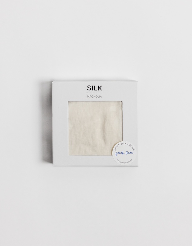 SILK MAGNOLIA - French Linen Pillowcase