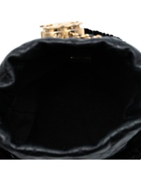 Pre-Loved by Azura Reborn - Pre-Loved Braided Velvet Goatskin Drawstring Bucket