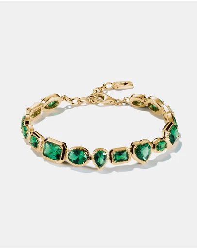 THOMAS SABO - THOMAS SABO Elyndra Bracelet with Green Stones