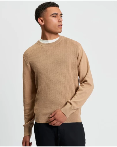 Ben Sherman - Textured Front Crew