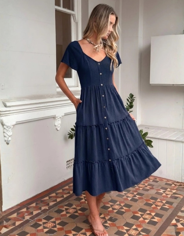 Esther & Co - Celie Dress - Navy