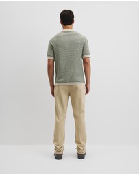 Country Road - Australian Cotton Textured Knit Polo