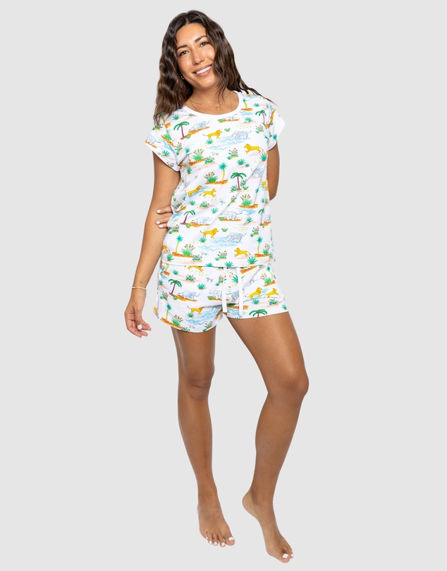 Sant And Abel - Women's Trunks Up Jersey Short PJ Set