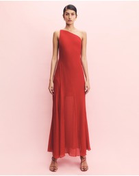 Shona Joy - Amina One Shoulder Panelled Maxi Dress