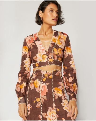 Brown Floral