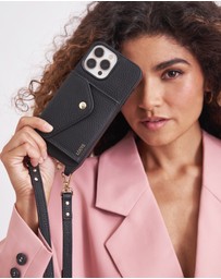 LOUVE COLLECTION - Leather Phone Case Wallet & Strap